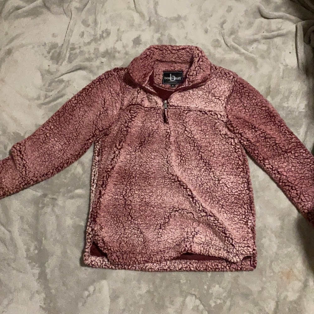 Maroon Sherpa jacket